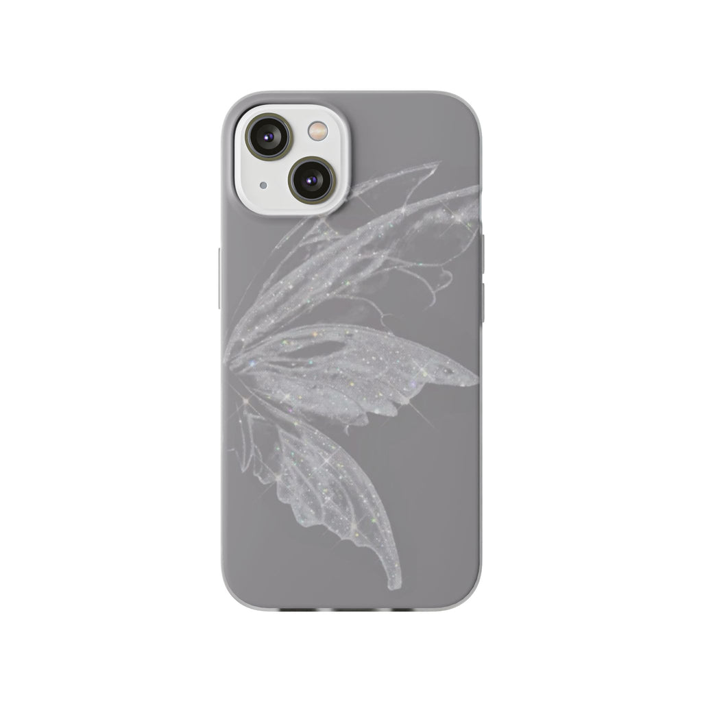 Elegant Butterfly Flexi Cases, Phone Cover, Protective Shell, Gifts for Her, Customizable Phone Cases, Floral Butterfly Design