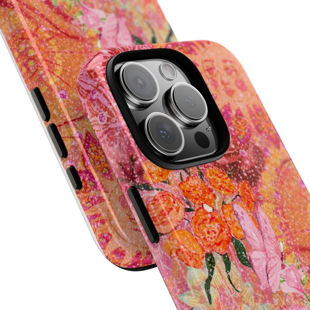 Bohemian Aesthetic Colorful Floral iPhone Case