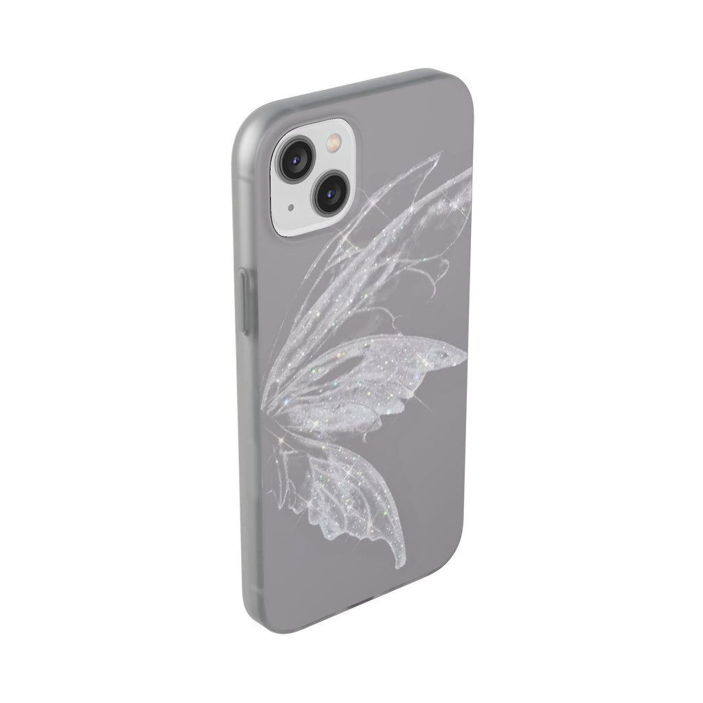 Elegant Butterfly Flexi Cases, Phone Cover, Protective Shell, Gifts for Her, Customizable Phone Cases, Floral Butterfly Design