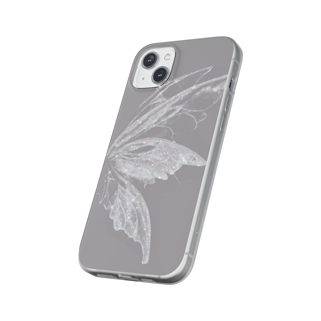 Elegant Butterfly Flexi Cases, Phone Cover, Protective Shell, Gifts for Her, Customizable Phone Cases, Floral Butterfly Design