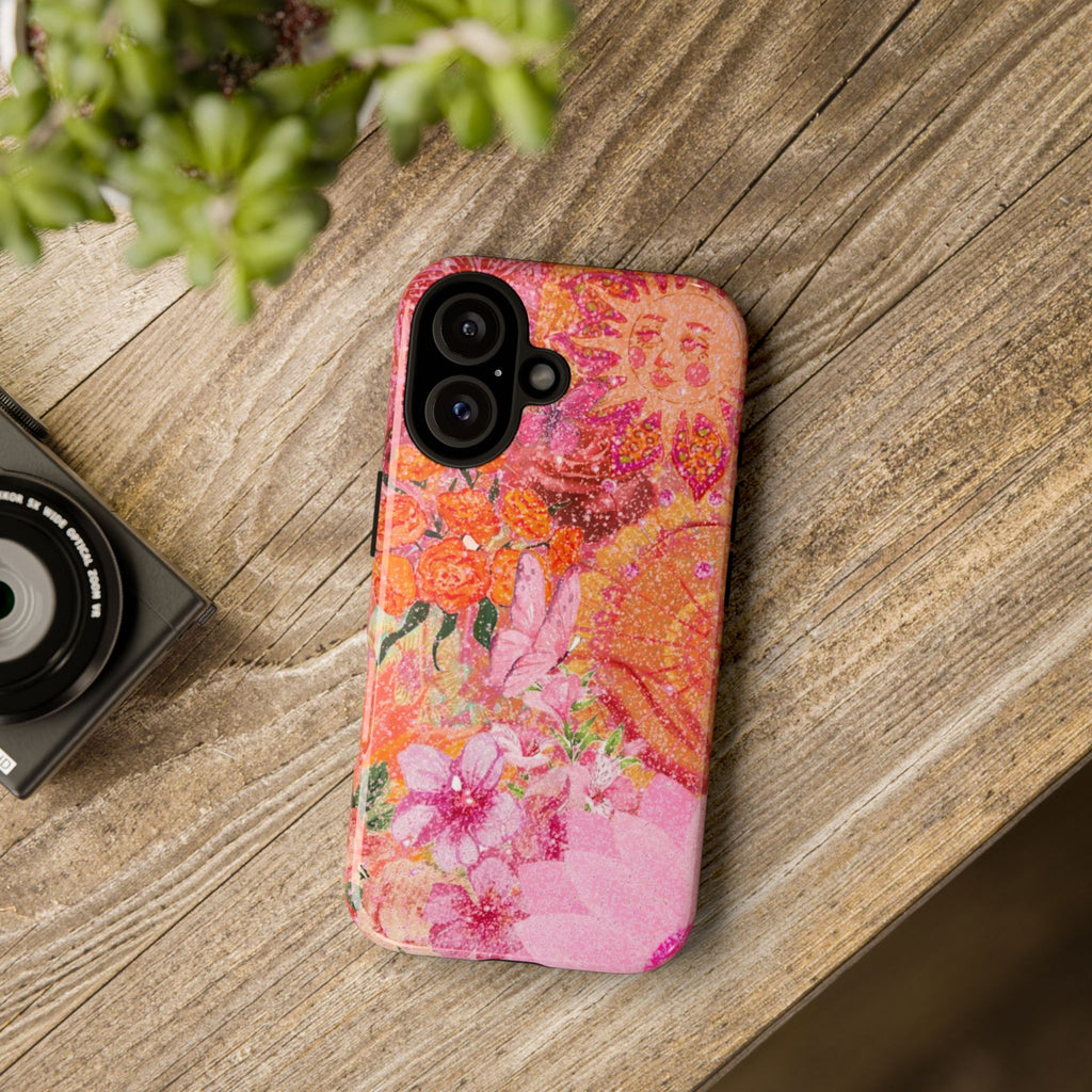 Bohemian Aesthetic Colorful Floral iPhone Case