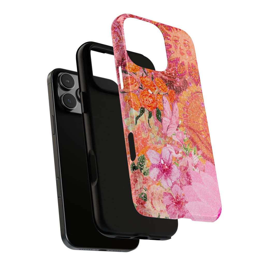 Bohemian Aesthetic Colorful Floral iPhone Case
