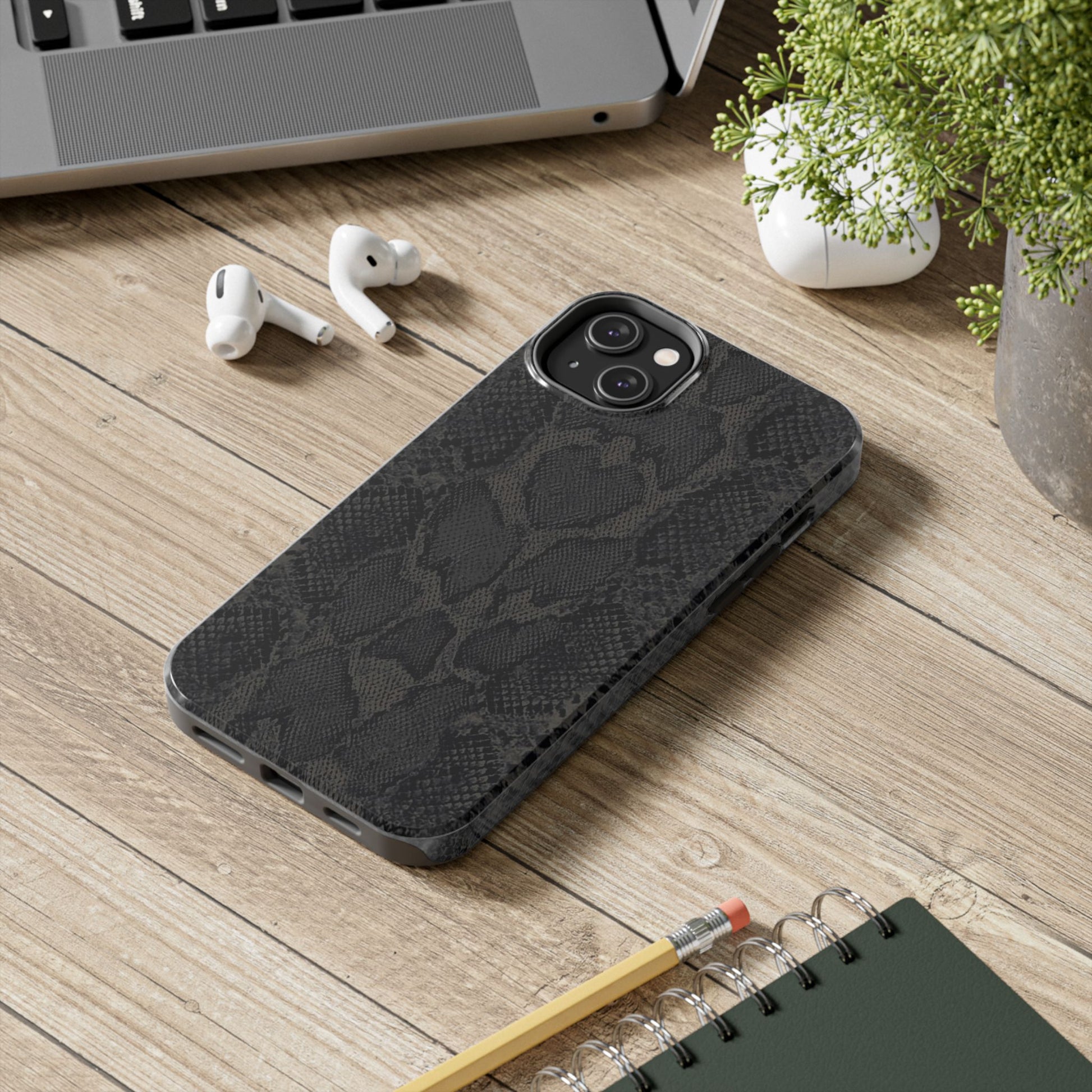 Stylish Snake Skin Phone Case, Tough Phone Cover for Protection, Customizable Design, Gift for Tech Lovers, Unique Cell Phone Accessory