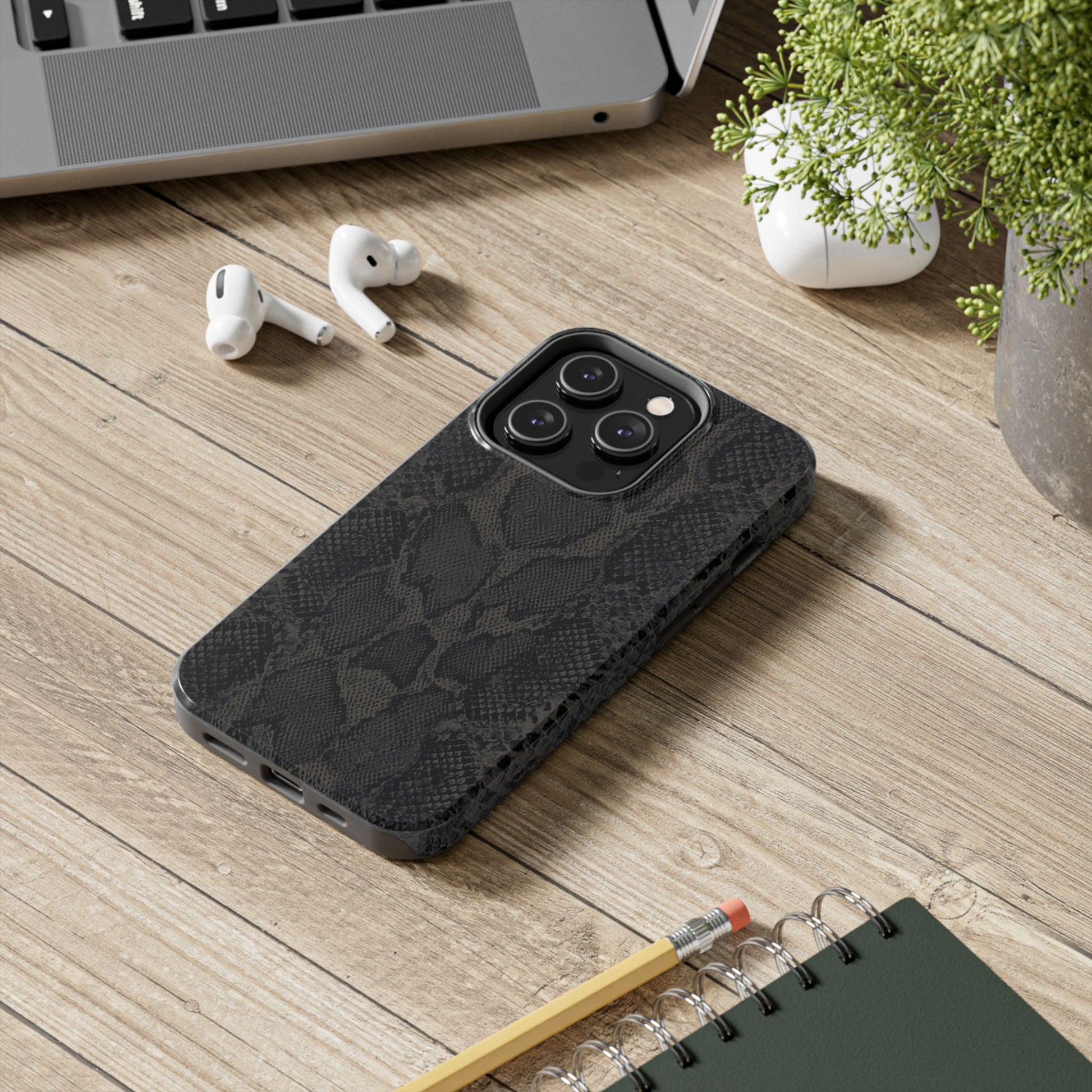 Stylish Snake Skin Phone Case, Tough Phone Cover for Protection, Customizable Design, Gift for Tech Lovers, Unique Cell Phone Accessory