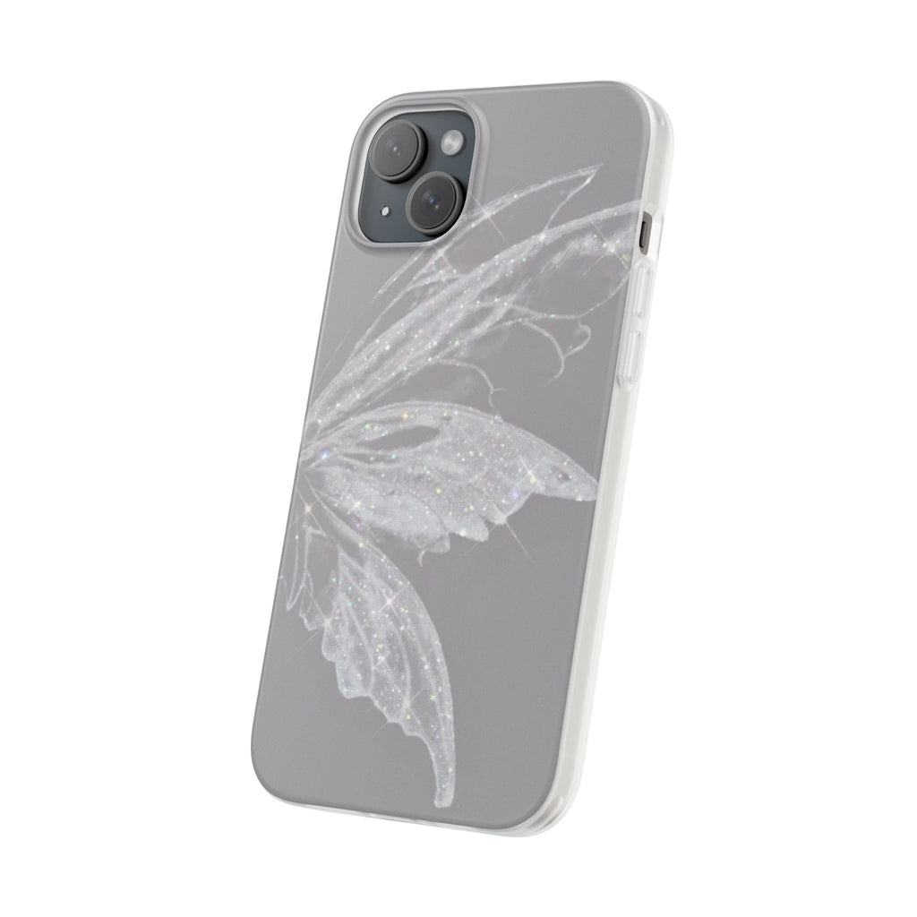 Elegant Butterfly Flexi Cases, Phone Cover, Protective Shell, Gifts for Her, Customizable Phone Cases, Floral Butterfly Design