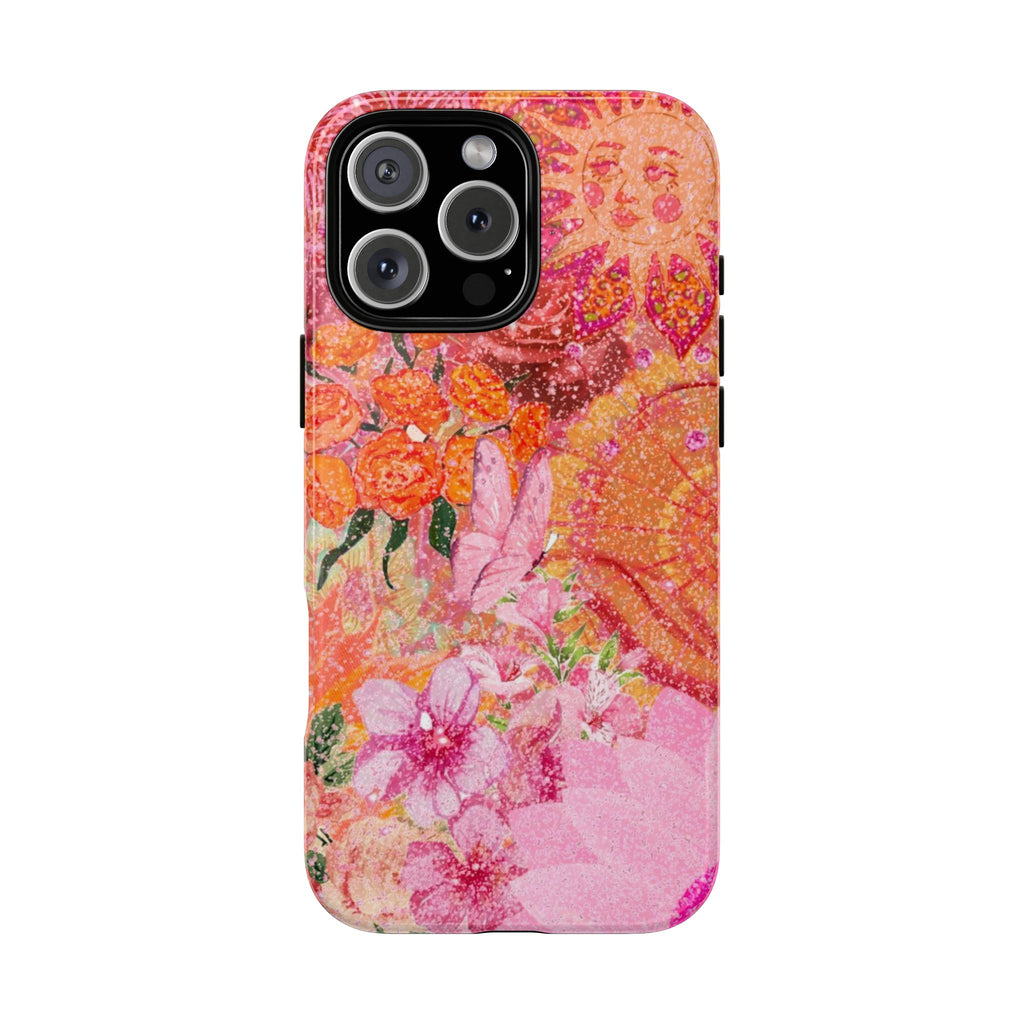 Bohemian Aesthetic Colorful Floral iPhone Case