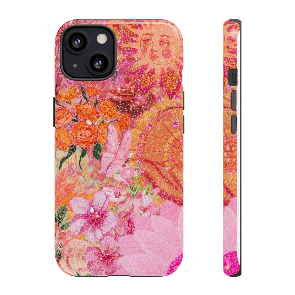 Bohemian Aesthetic Colorful Floral iPhone Case