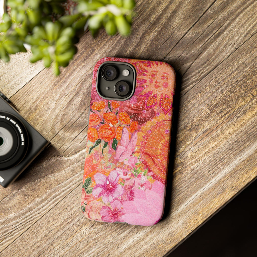 Bohemian Aesthetic Colorful Floral iPhone Case