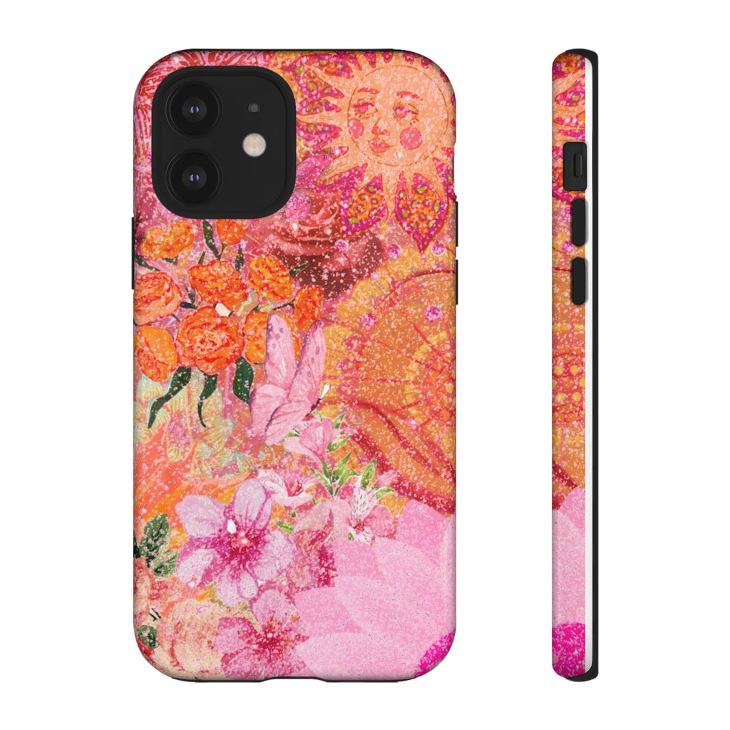 Bohemian Aesthetic Colorful Floral iPhone Case